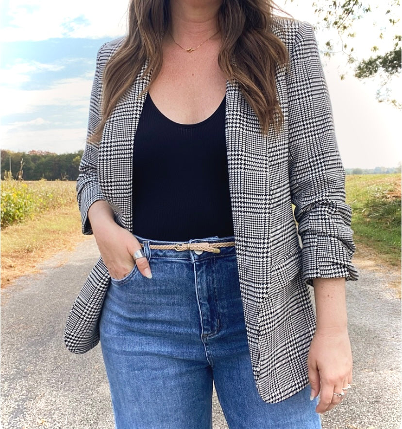 Madeline Plaid Blazer