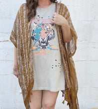 Load image into Gallery viewer, Vintage Mocha Tassel Kimono
